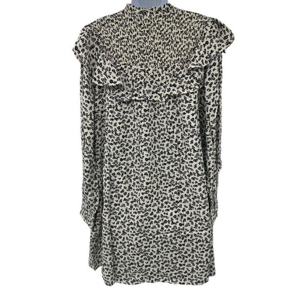 Anthropologie Scotch & Soda Smocked Frill Short Flowy Mini Dress Size M NWT - Picture 9 of 14